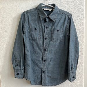 Janie and Jack boys chambray button down shirt 4T